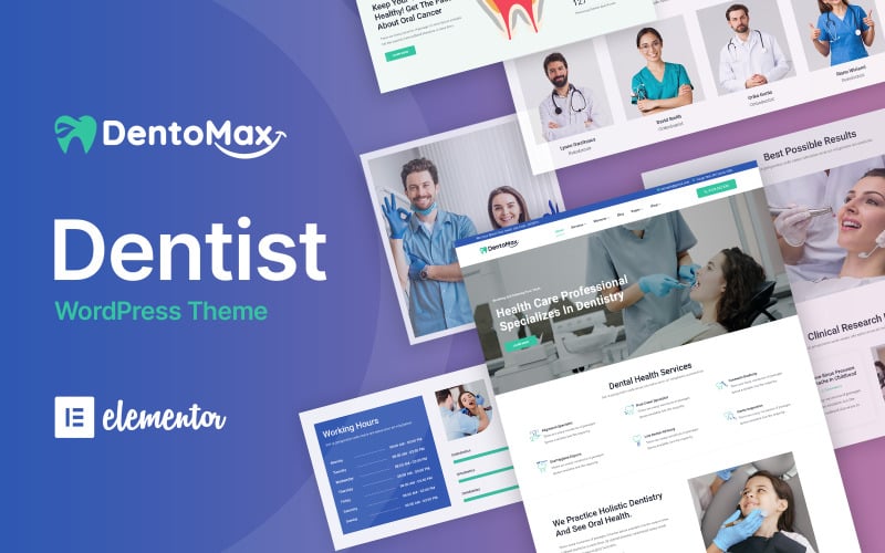 DentoMax -牙医，医生和医疗保健的WordPress主题