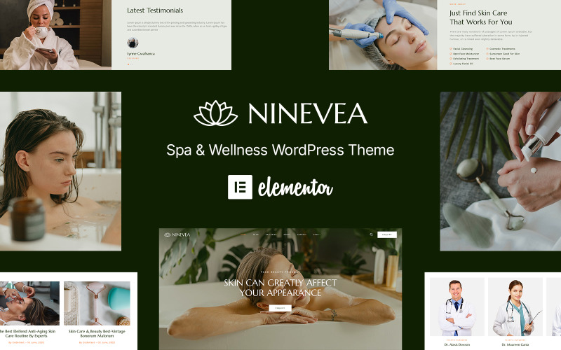 Ninevea - Spa e Salão de Massagens Beauty WordPress Theme