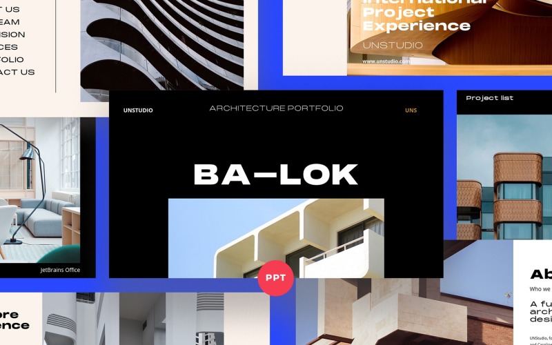 BALOK Arkitektur PowerPoint-mall