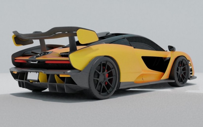 Låg poly modell | McLaren Senna- 3D-modell - McLaren Automotive