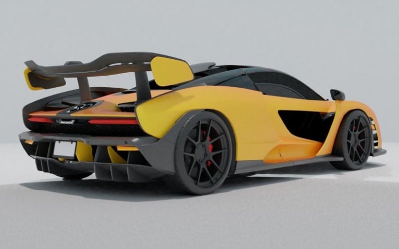 低多边形模型|迈凯轮塞纳- 3D模型-迈凯轮汽车