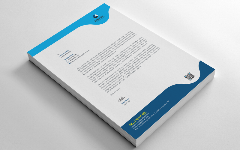 Letterhead Template_V_016