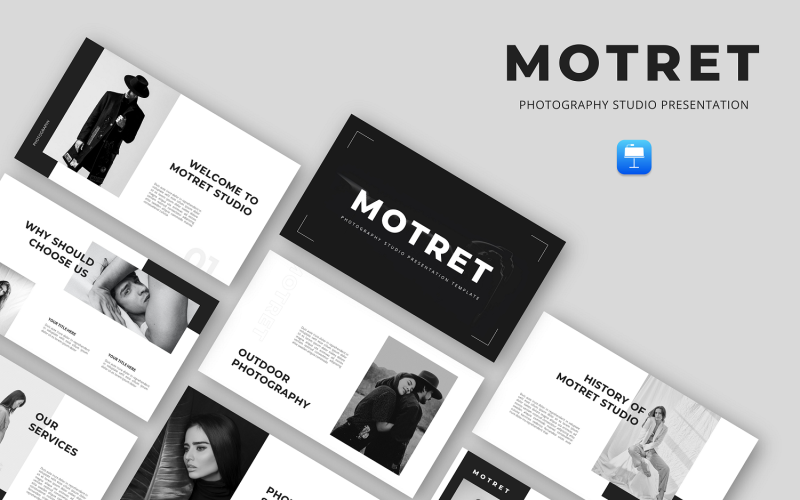 Motret - Keynote-sjabloon voor fotografiestudio