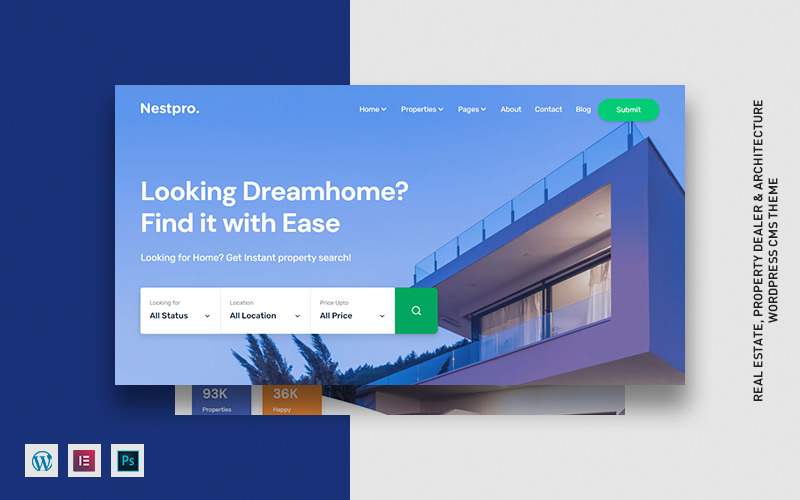 Nestpro - Real Estate WordPress Theme