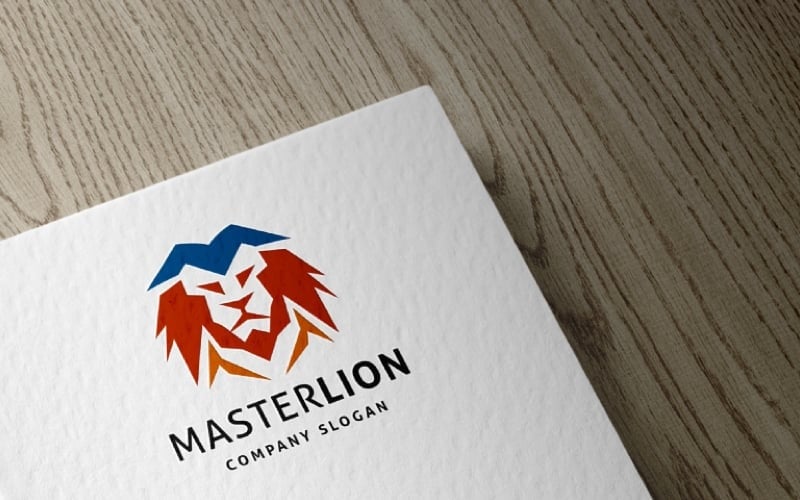 Lion Master的字母M的Logo