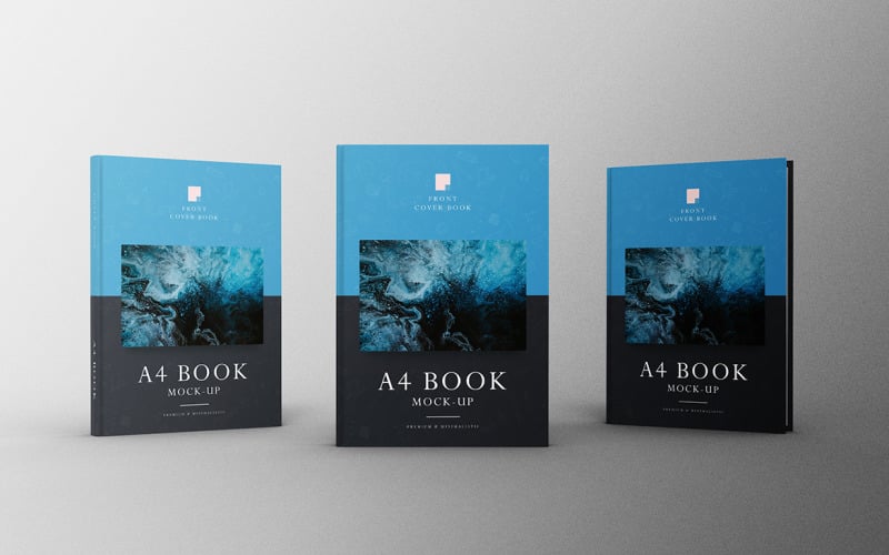 Modelo PSD de Mockup de Livro A4 Vol 59