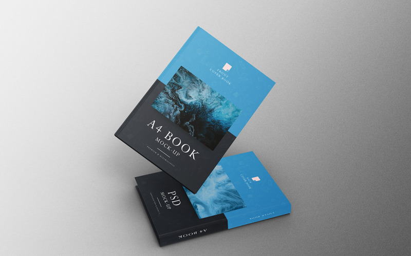 Modelo PSD de Mockup de Livro A4 Vol 34