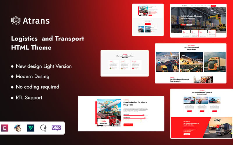 Atrans -物流和运输网站模板