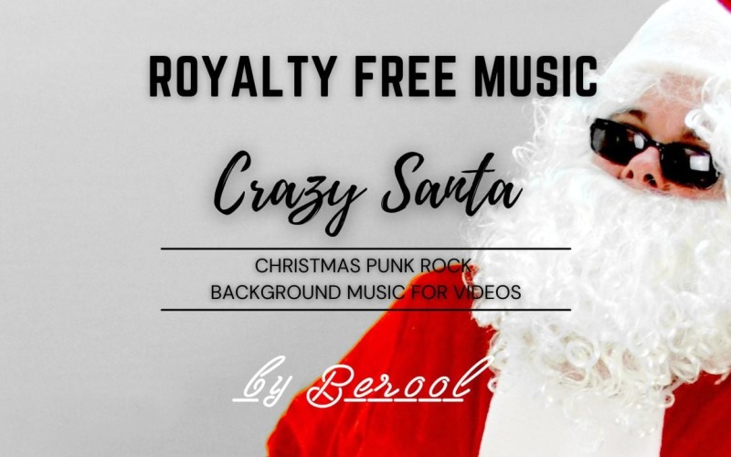 Crazy Santa - Kerstpunkrock stockmuziek