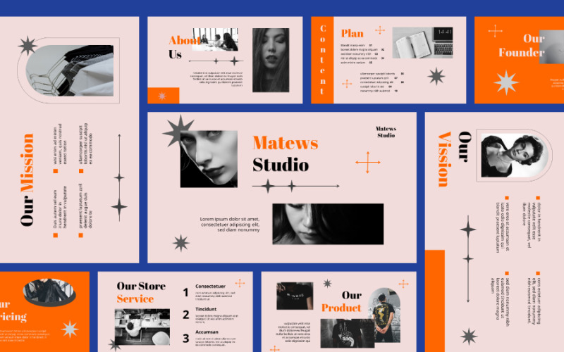 Matews – Powerpoint Keynote sablon