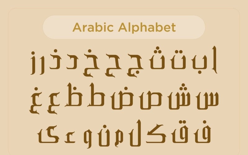新的阿拉伯字母书法字体风格.