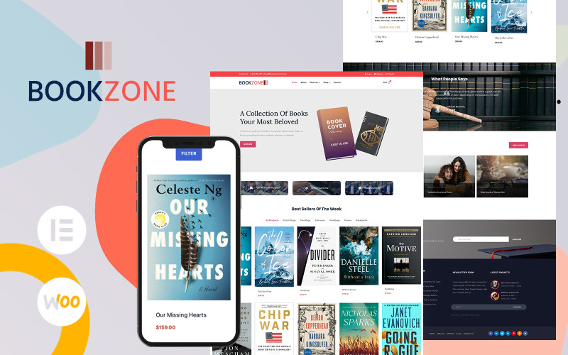 Bookzone - Kitapçı WooCommerce Teması