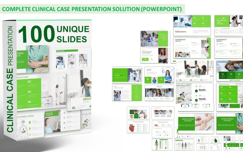 PowerPoint-mall för kliniskt fall.