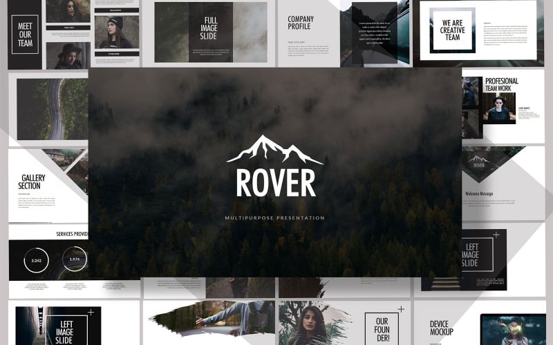 Rover Adventures - Forest PowerPoint模板
