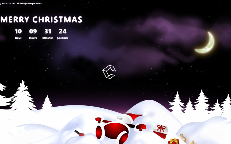 Szórakoztató karácsonyi HTML sablon
