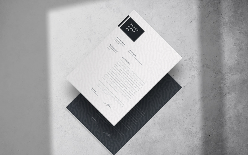 Flyer and Letter Mockup PSD Template Vol 14