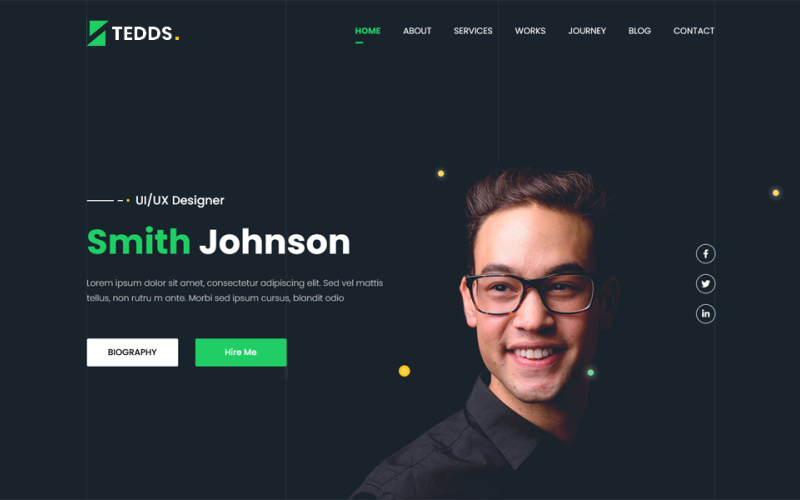 Tedds | One Page Parallax HTML5 Template