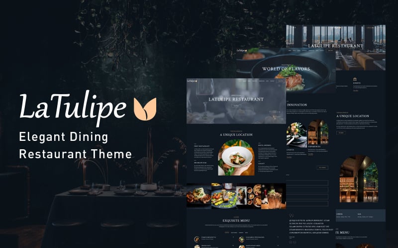 LaTulipe - Thème WordPress pour un restaurant savoureux