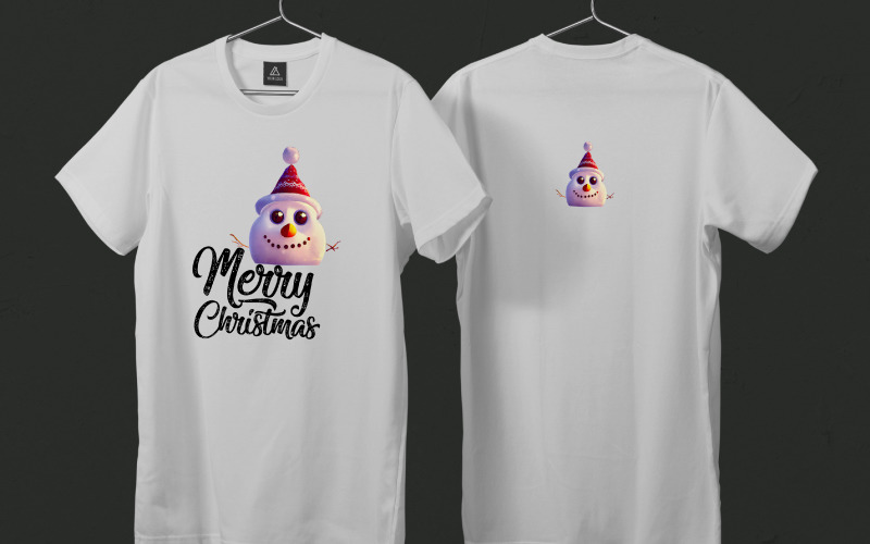 Snowmen-Marry-Christmas-T-Shirt-Design