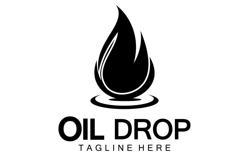 Oil Drop Logo Vector Illustration Design Template 31