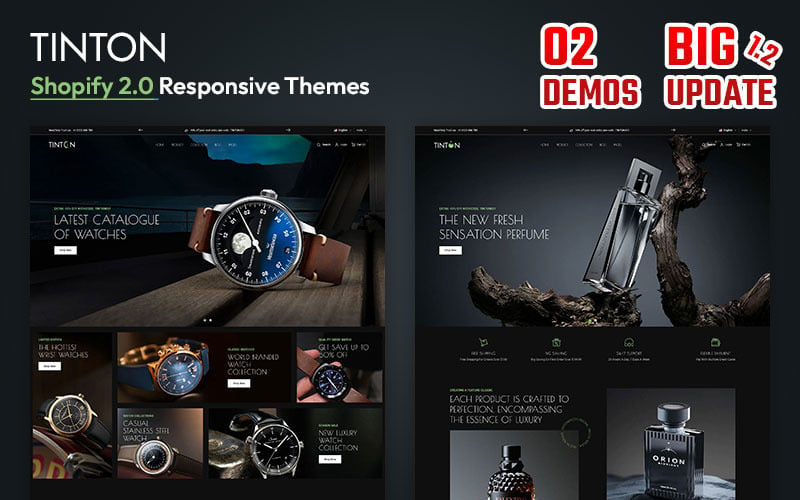 Tinton世界-高端手表和多功能香水Shopify 2.0 Tema responsivo