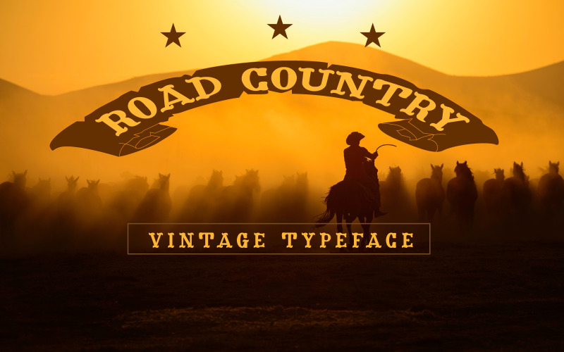 Road Country -复古字体