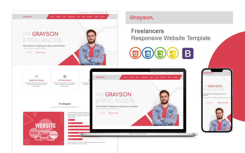 Freelancer — najlepszy szablon strony internetowej z osobistym portfolio