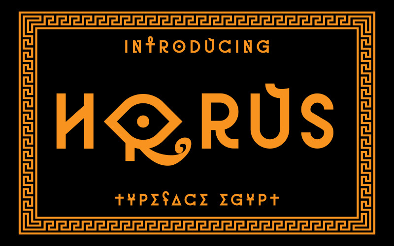 Horus - Egypt Hieroglyph Style Font