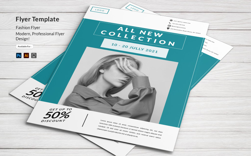 Fashion Sale Flyer Template PSD