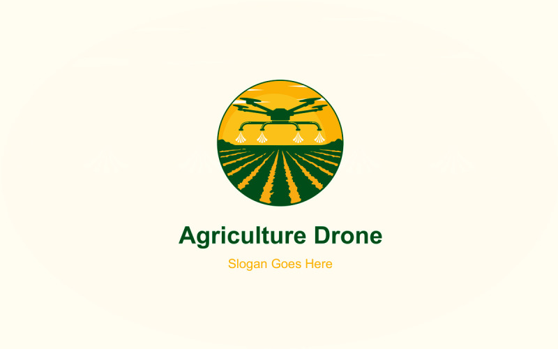 Mezőgazdasági Drone Logo Design
