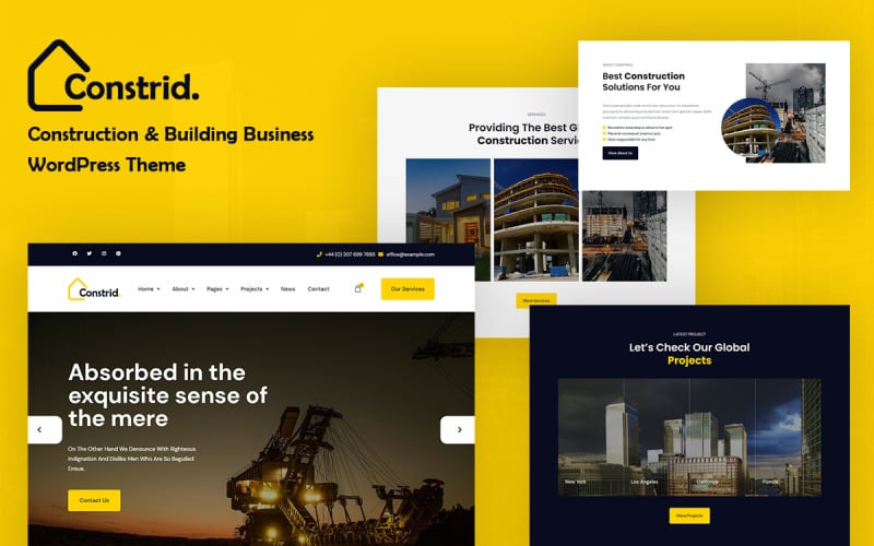 Constrid - Construction Building Business WordPress Theme