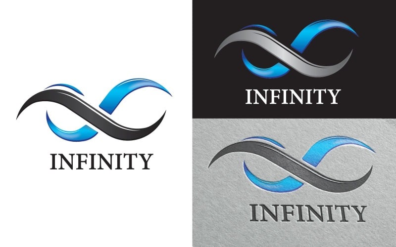 Logotipo infinito Logotipo abstracto Logotipo moderno