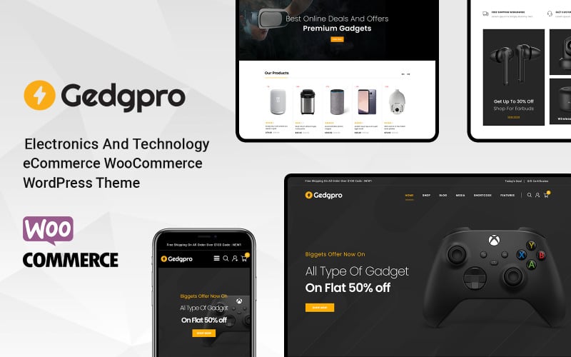 Gedgpro -电子和移动WooCommerce主题