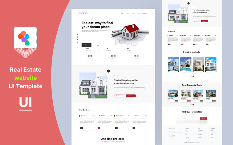 房地产网站用户界面模型