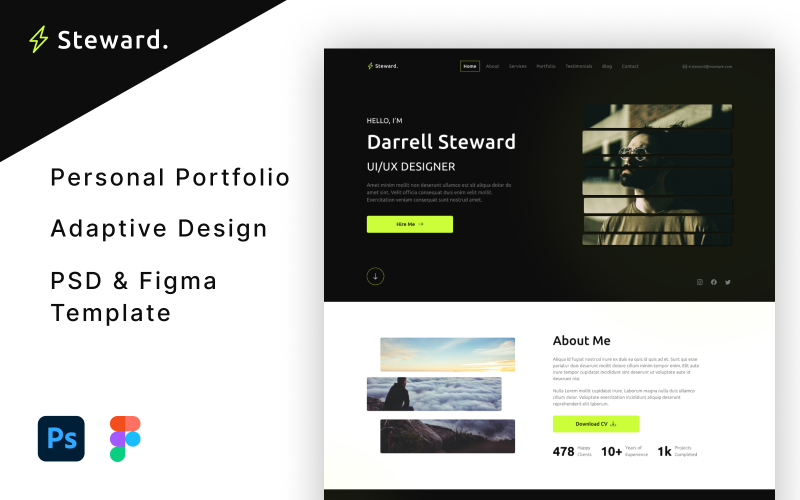 Steward - Personal Portfolio PSD-mall