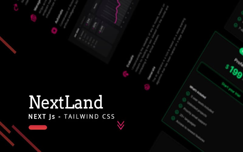 NextLand - React Next JS顺风CSS -登陆页面模板