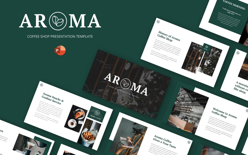 Aroma - Coffee Shop & Cafe Powerpoint-mall