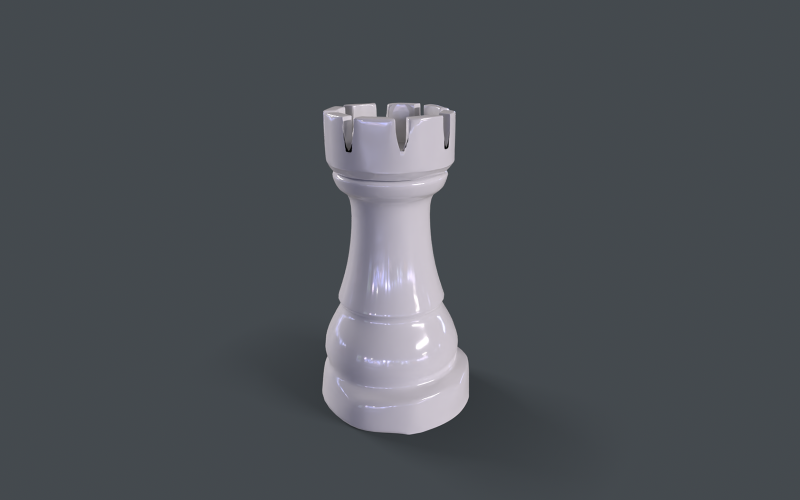 国际象棋车 Lowpoly 3D 模型