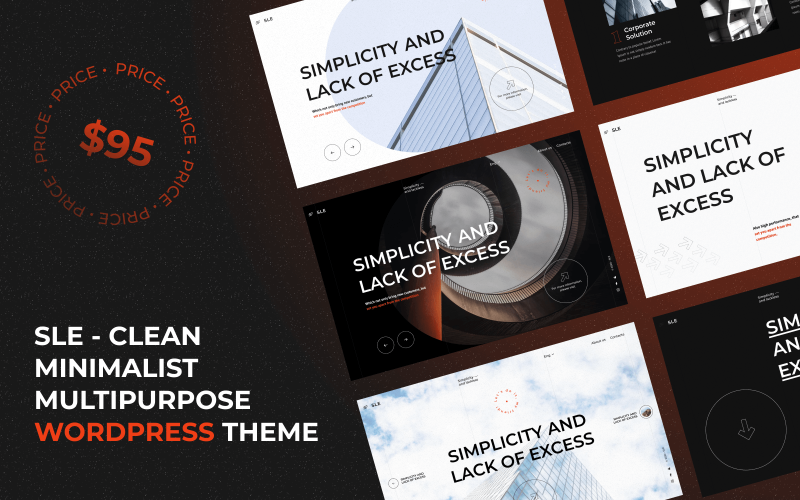 SLE - Temiz Minimalist Çok Amaçlı WordPress teması