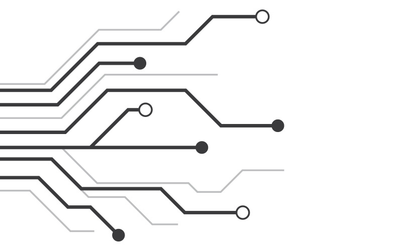 Diseño de ilustración de vector de circuito V4