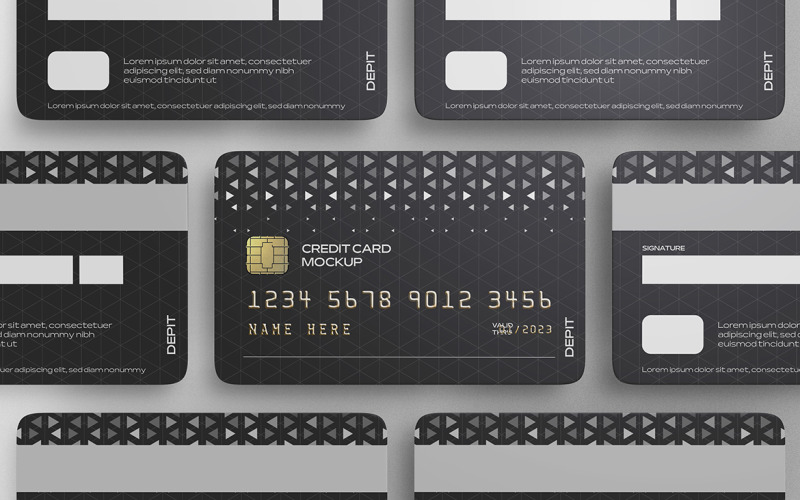 信用卡或借记卡模拟PSD模板卷13