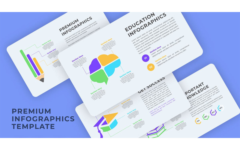 Infografik-Vorlage für Bildung