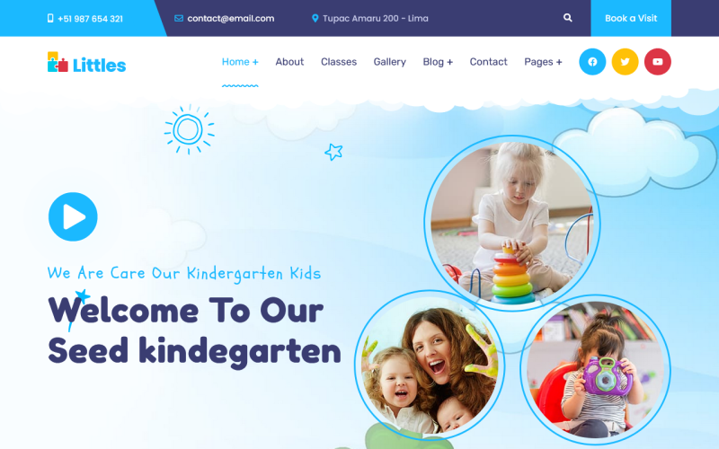 Littles – Óvoda és Óvoda Joomla 4 & 5 sablon