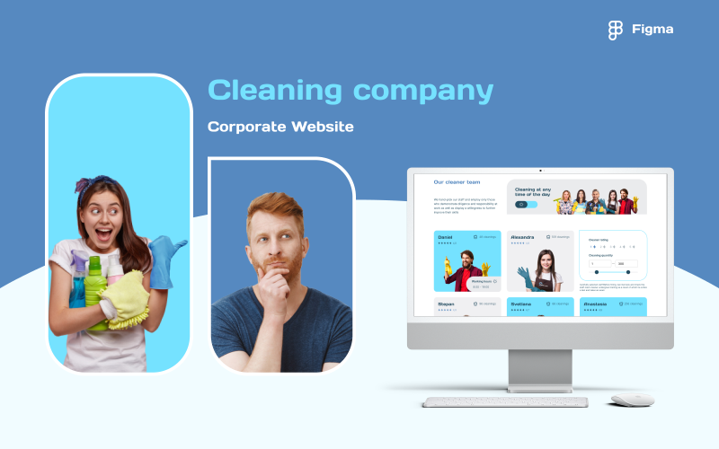 Clean-out – Reinigungsunternehmen Minimalistische Website-Vorlage