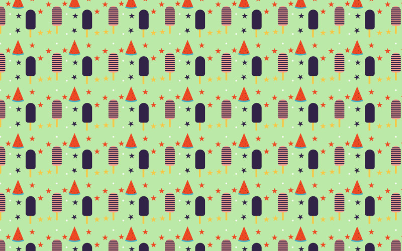 Ice cream shop wallpaper pattern vector