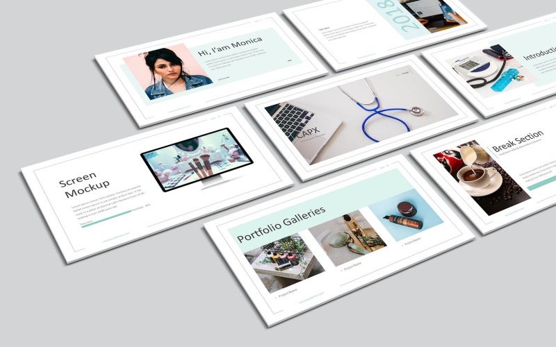 Multipurpose infographic modern stil PowerPoint-mall