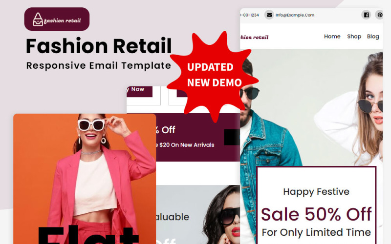 Fashion Retail - Modèle de newsletter réactif