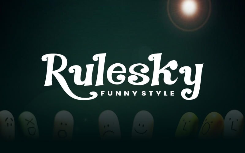 Rulesky - Decorative Font