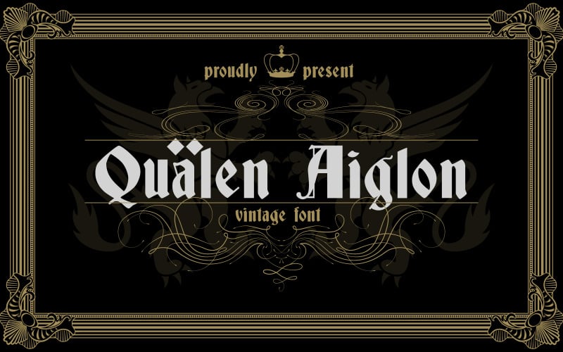 Qualen Aiglon - Vintage Font