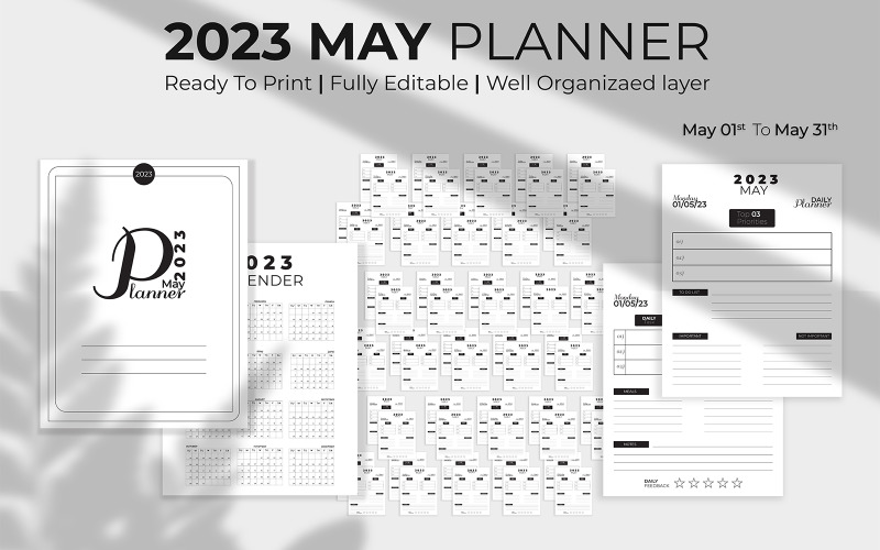 Květnový denní plánovač KDP 2023